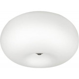 Inez 28cm white modern glass ceiling lamp ZumaLine