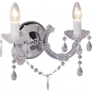 Magnolia transparent double wall lamp with crystals ZumaLine