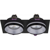 Lampa spot podtynkowa podwójna Jet 17,5cm czarna TK Lighting