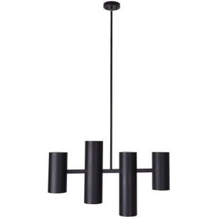 Laxer 83cm black 4-light long rectangular pendant lamp Maxlight