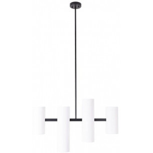 Laxer 83cm white&amp;black 4-light long pendant lamp Maxlight