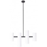 Lampa wisząca podłużna 4 punktowa Laxer 83cm biały / czarny Maxlight