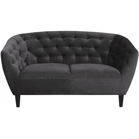 Ria Vic grey 2 seater quilted sofa Actona