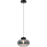 Moonstone 45cm smoked glass&amp;black marble pendant lamp Maxlight