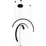 Lampa wisząca w kształcie łuku Trio Arc III LED 3000K 80cm czarny mat Maxlight