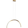 Trio Arc LED 3000K 80cm brushed gold arc pendant lamp Maxlight