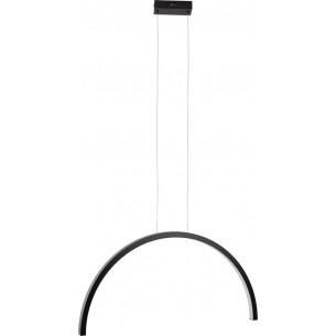 Trio Arc LED 3000K 80cm black matt arc pendant lamp Maxlight