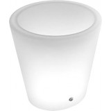 Lampa ogrodowa z donicą Flower Pot LED RGBW 38cm H40cm biała Step Into Design