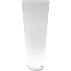 Flower Pot LED RGBW 38cm H115cm white garden lamp Step Into Design