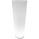 Lampa ogrodowa z donicą Flower Pot LED RGBW 38cm H115cm biała Step Into Design