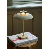 Stepp LED cream table lamp with dimmer HaloDesign