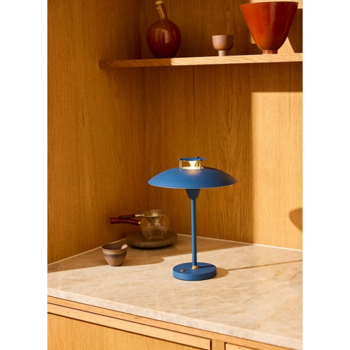 Stepp LED dark blue dimmable table lamp HaloDesign