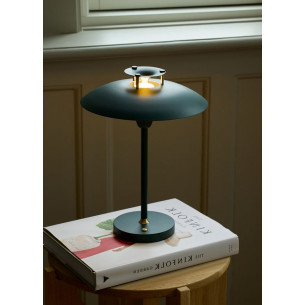 Stepp LED dark green dimmable table lamp HaloDesign