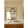 Stockholm Nordic Edition 50cm black oil wooden sphere pendant lamp HaloDesign