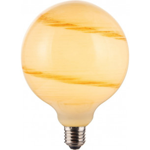 Stockholm LED E27 7W 2700K marble&amp;brown dimmable bulb HaloDesign