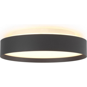 Backlight Full LED 3000K 30cm black round dimmable ceiling lamp HaloDesign