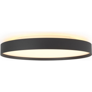 Backlight Full LED 3000K 50cm black round dimmable ceiling lamp HaloDesign