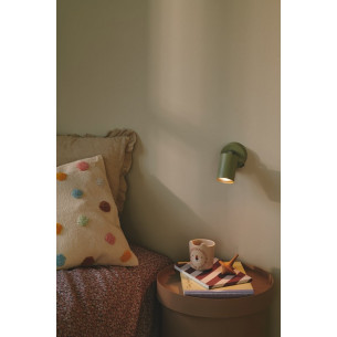 Explore green wall lamp with switch Nordlux