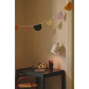 Gaston white wall lamp / night light for children with switch Nordlux