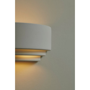 Lancio Oblong white decorative wall lamp with switch and plug Nordlux