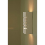 Lancio Square white decorative wall lamp with switch and plug Nordlux