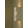 Lancio Square white decorative wall lamp with switch and plug Nordlux