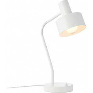 Matis white desk lamp with adjustable shade Nordlux