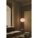 Lampa wisząca szklana kula Navone 40cm opal DFTP