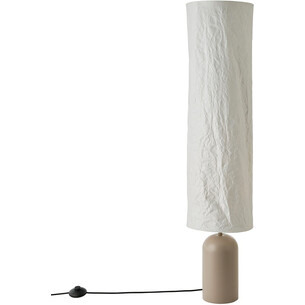 Lampa podłogowa z abażurem japandi Talli 113,5cm brązowa DFTP 2