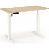 Biurko z funkcją regulacji wysokości B53 105x56cm dąb złoty / biały Halmar Biurko z funkcją regulacji wysokości B53 105x56cm dąb złoty / biały Halmar