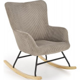 Belmiro grey upholstered rocking armchair Halmar