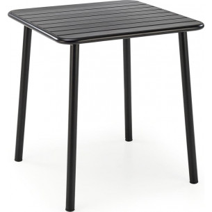 Bosco 70x70cm black metal square table Halmar