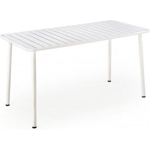 Bosco 140x70cm white metal rectangular table Halmar