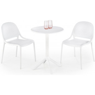 Calvo 60cm white plastic garden table Halmar