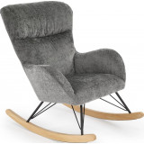 Castro grey upholstered rocking chair Halmar