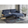 Cornelius 200x167cm blue corner sofa bed on legs Halmar