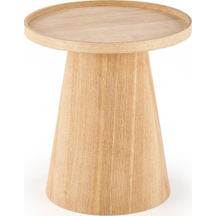 Editta 45cm natural side table with tray Halmar