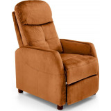 Felipe II cinnamon color velvet folding armchair Halmar