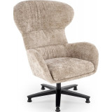 Franco beige upholstered relaxing armchair Halmar
