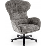 Franco grey upholstered relaxing armchair Halmar