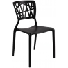 Stylowe Krzesło ażurowe Bush Czarne D2.Design do salonu i jadalni.