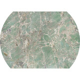 Giovani 135cm green marble&amp;black round table Halmar