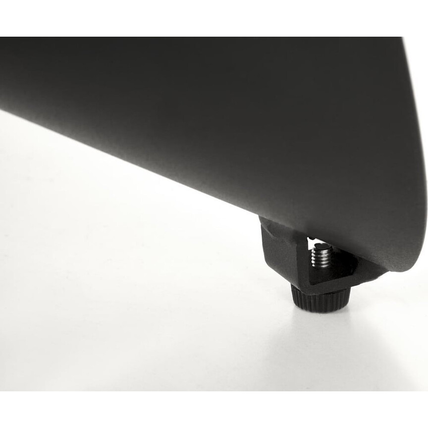 Giovani 135cm green marble&amp;black round table Halmar