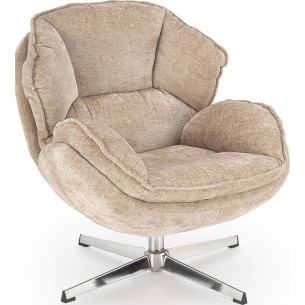 Guido beige swivel relaxing armchair Halmar