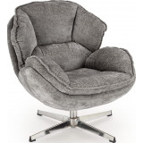Guido grey swivel relaxing armchair Halmar