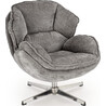 Guido grey swivel relaxing armchair Halmar
