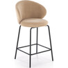 H121 63cm beige&amp;black upholstered bar stool Halmar