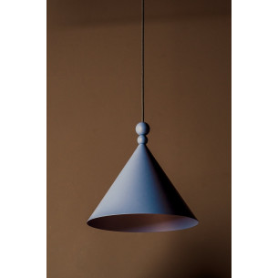 Designerska Lampa wisząca stożek Konko 30 LofLight Niebieska LoftLight do salonu i sypialni.