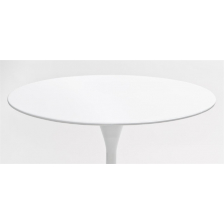Tulipan MDF 120 white one leg round dining table D2.Design