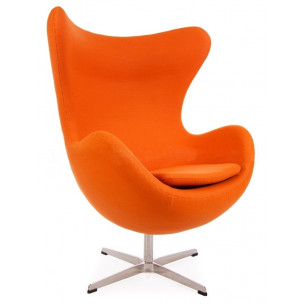 Jajo Chair Cashmere orange swivel armchair D2.Design